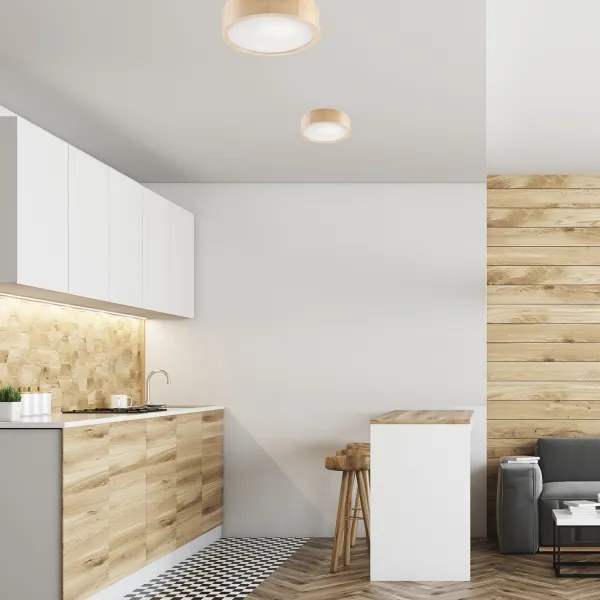 Lampada a soffitto NATURAL 1xE27/60W/230V Ø27 cm pino