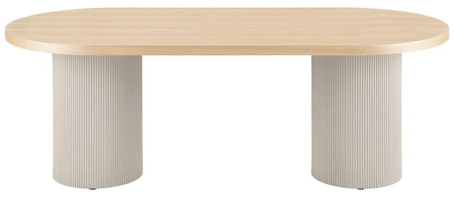 Tavolo da pranzo con piano effetto frassino 100x220 cm Solva – House Nordic