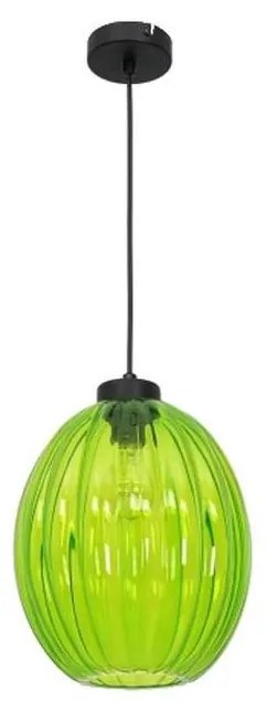 Lampadario a sospensione con  filo BLICK 1xE27/60W/230V verde