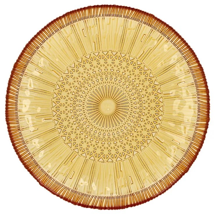 Piatto da portata in vetro arancione ø 30 cm Kusintha - Bitz