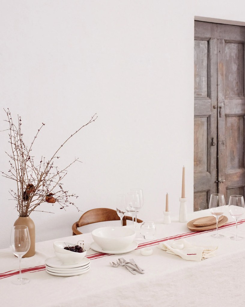 Kave Home - Set Cinderella di 2 portatovaglioli ad anello in marmo bianco