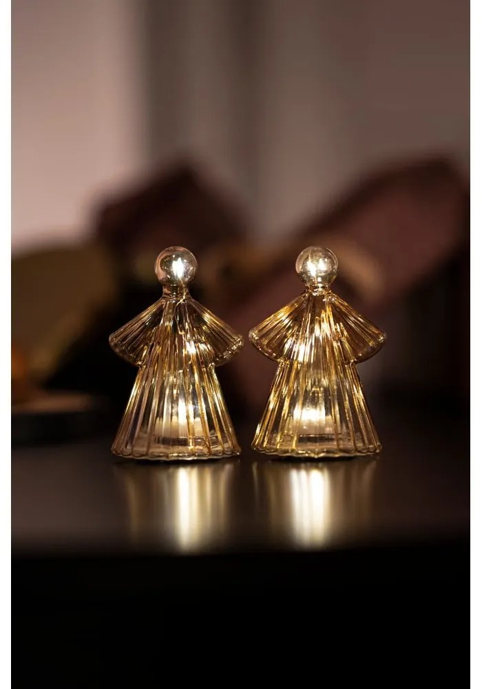 Decorazioni marrone chiaro in set di 2 pezzi ø 6,5 cm Alberte - Sirius