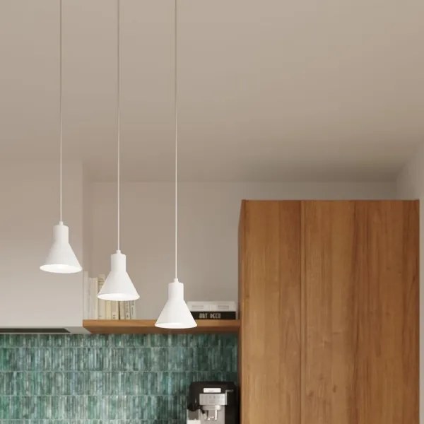 Sollux SL.0983 - Lampadario su filo TALEJA 1xE27/60W/230V bianco