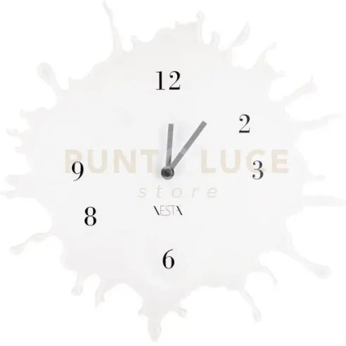 Orologio skizzo da parete in cristallo acrilico bianco 33,5cm