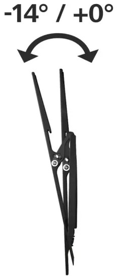 Hama - Supporto a parete inclinabile per TV 32-56" nero