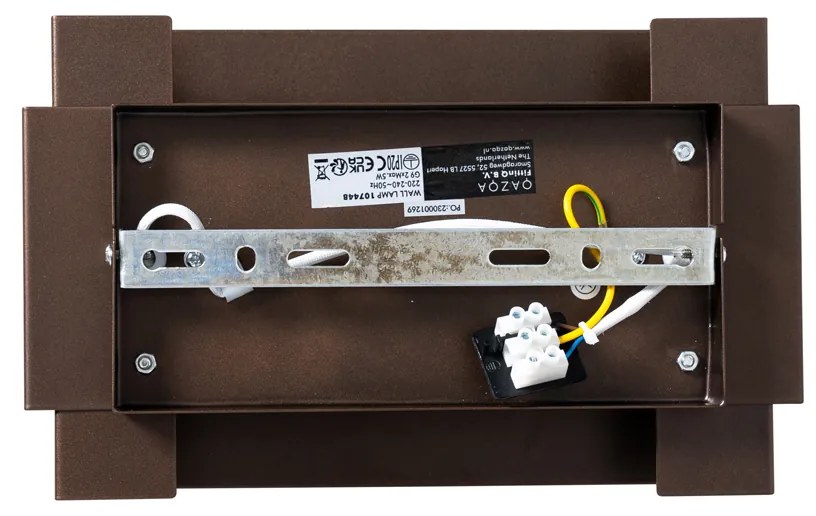 Applique da parete industriale bronzo scuro 2 luci - Coen