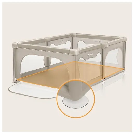 Lionelo - Recinto gioco WILLOW beige