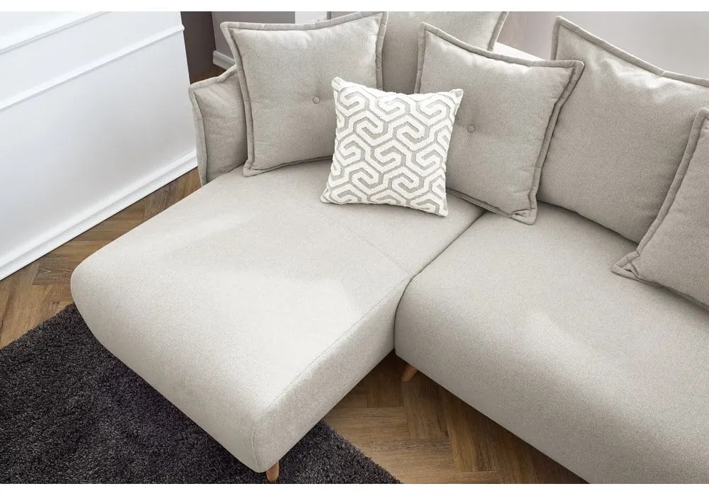 Divano letto angolare crema (variabile) Nessa - Bobochic Paris