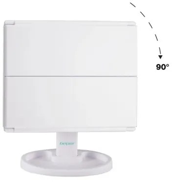 Beper - Specchio da trucco con retroilluminazione a LED 4xAAA/5V