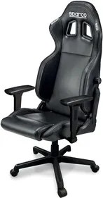 Sparco Poltrona Gaming Ufficio Ikon Sky Nero/Nero