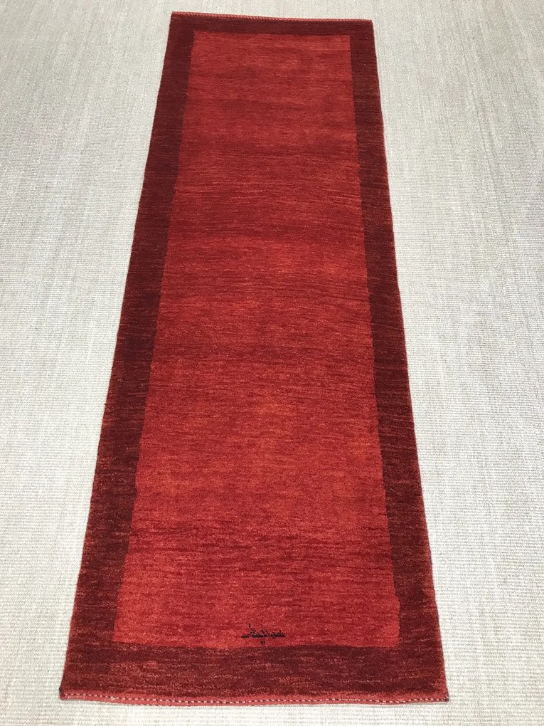 Gashguli Tappeto 240x80 Rosso (Iran) Annodato A Mano