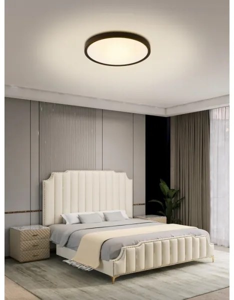 Immax NEO 07166-B40-LED RGBCCT Lampada dimmerabile 50W/230V Wi-Fi Tuya black+TC