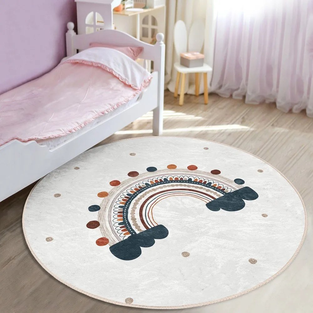 Tappeto per bambini crema ø 80 cm Comfort - Mila Home