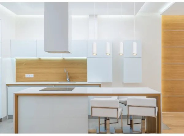 Globo 57911-4HW - Lampadario a sospensione con filo ROBBY 4xGU10/35W/230V bianco