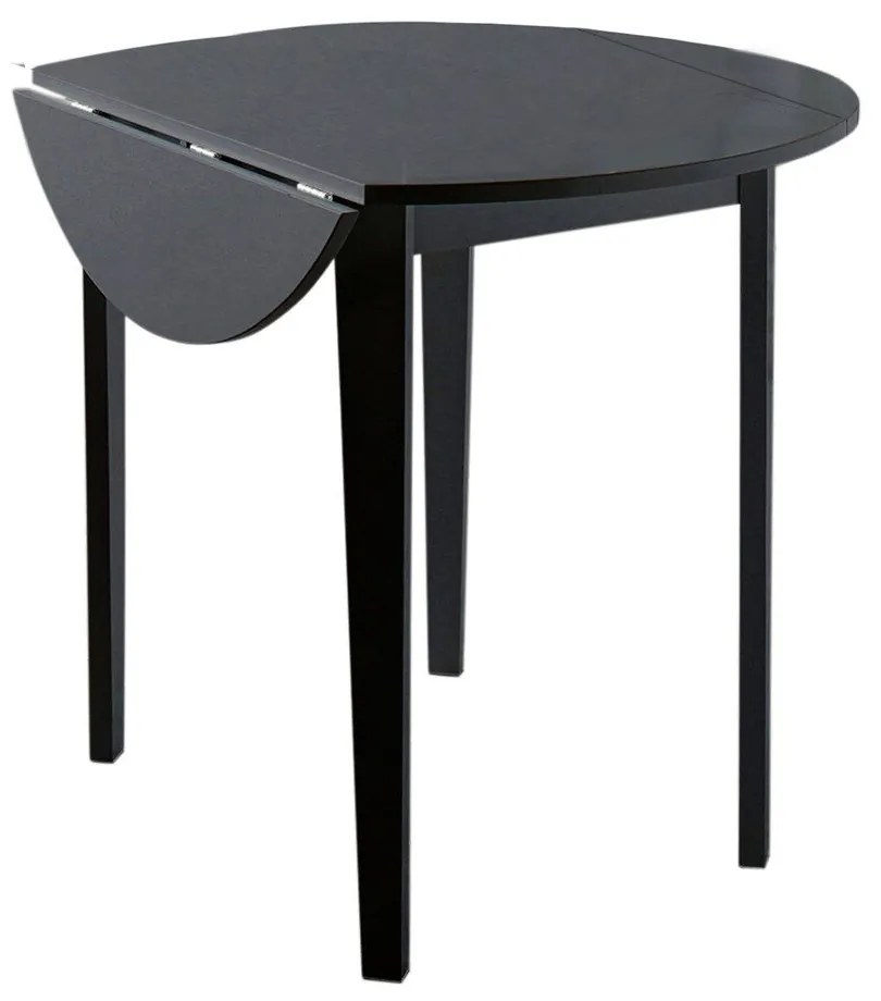 Tavolo da pranzo pieghevole nero Quer, ⌀ 92 cm Trento - Støraa