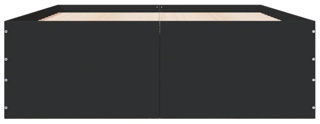 Giroletto nero 135x190 cm in legno multistrato