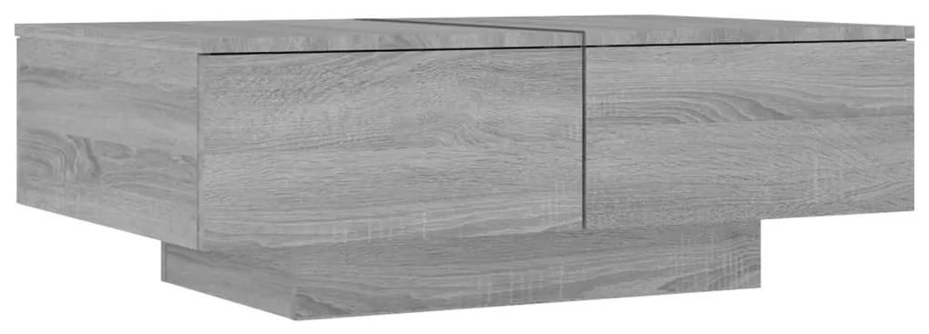 Tavolino da salotto grigio sonoma 90x60x31 cm legno multistrato