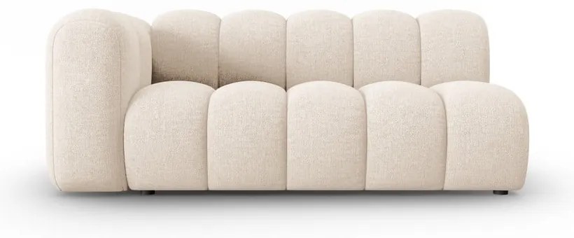 Divano componibile color crema (con penisola a sinistra) Lupine – Micadoni Home