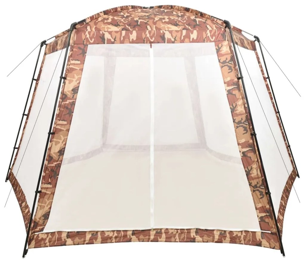 Tenda per Piscina in Tessuto 500x433x250 cm Mimetica