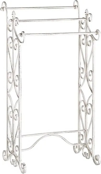 porta asciugamani stile provenzale in ferro verniciato cm 44 x 34 x 90 h