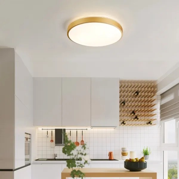 Brilagi - Lampada LED dimmerabile GLASS POOL DOUBLE LED/48W/230V 40 cm dorata + telecomando