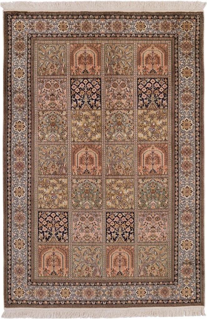 Cashmere Silk Tappeto orientale 130x190 (Indian) Annodato A Mano