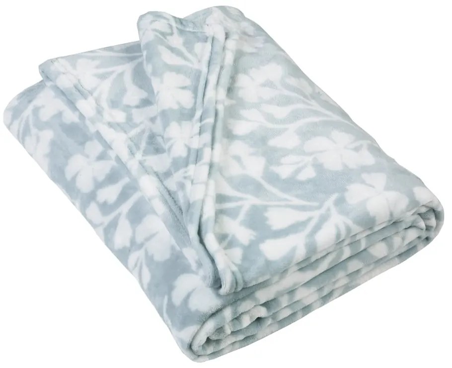Coperta blu in vello 200x240 cm Brooke Floral – Catherine Lansfield
