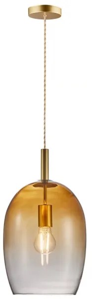Nordlux - Lampada a sospensione con cavo UMA 1xE27/40W/230V Ø 23 cm marrone/fumé