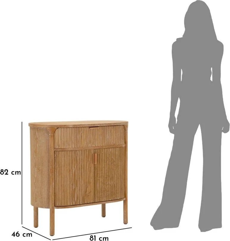 Cassettiera di colore naturale in abete massiccio 81x82x46 cm Gothenburg – Mauro Ferretti