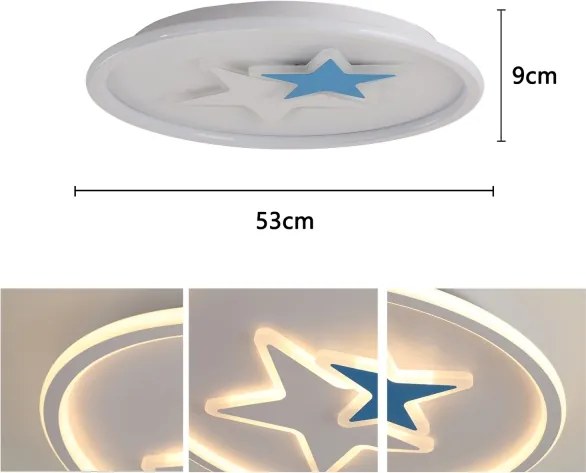 Brilagi - Plafoniera LED per cameretta STARS LED/35W/230V Ø 53 cm