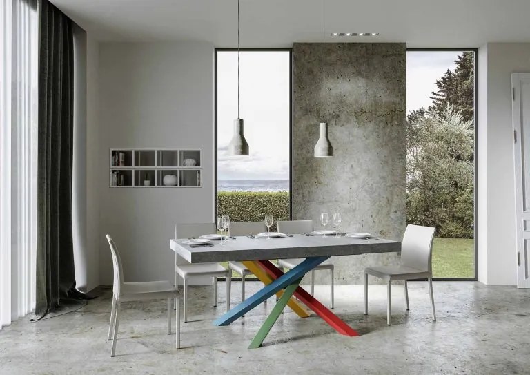 Tavolo Estensibile Volantis - Design Moderno e Funzionale, 90x160/264 cm Volantis / Cemento