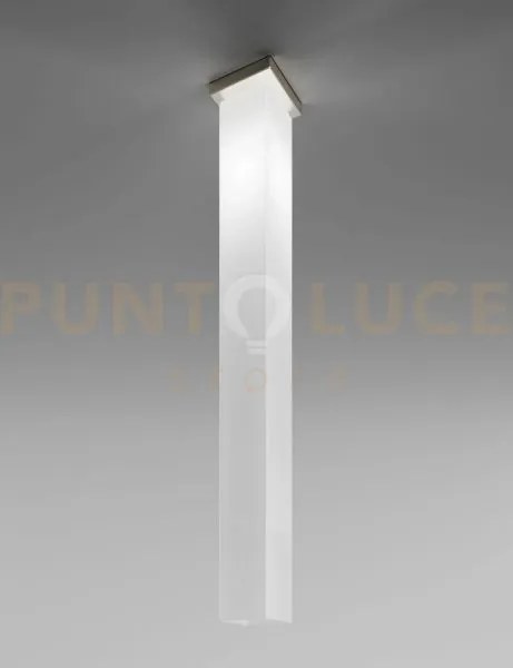 Tubes lampadario a soffitto 120 bianco lucido nickel opaco 1 luce a...