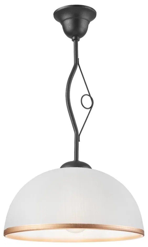 Lampadario a sospensione con supporto rigido RETRO 1xE27/60W/230V antracite