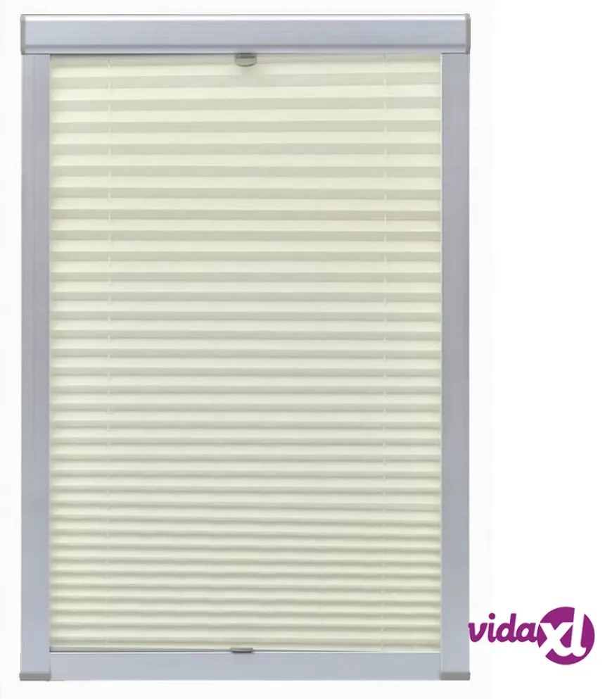 vidaXL Tenda Plissettata Oscurante Crema CK04