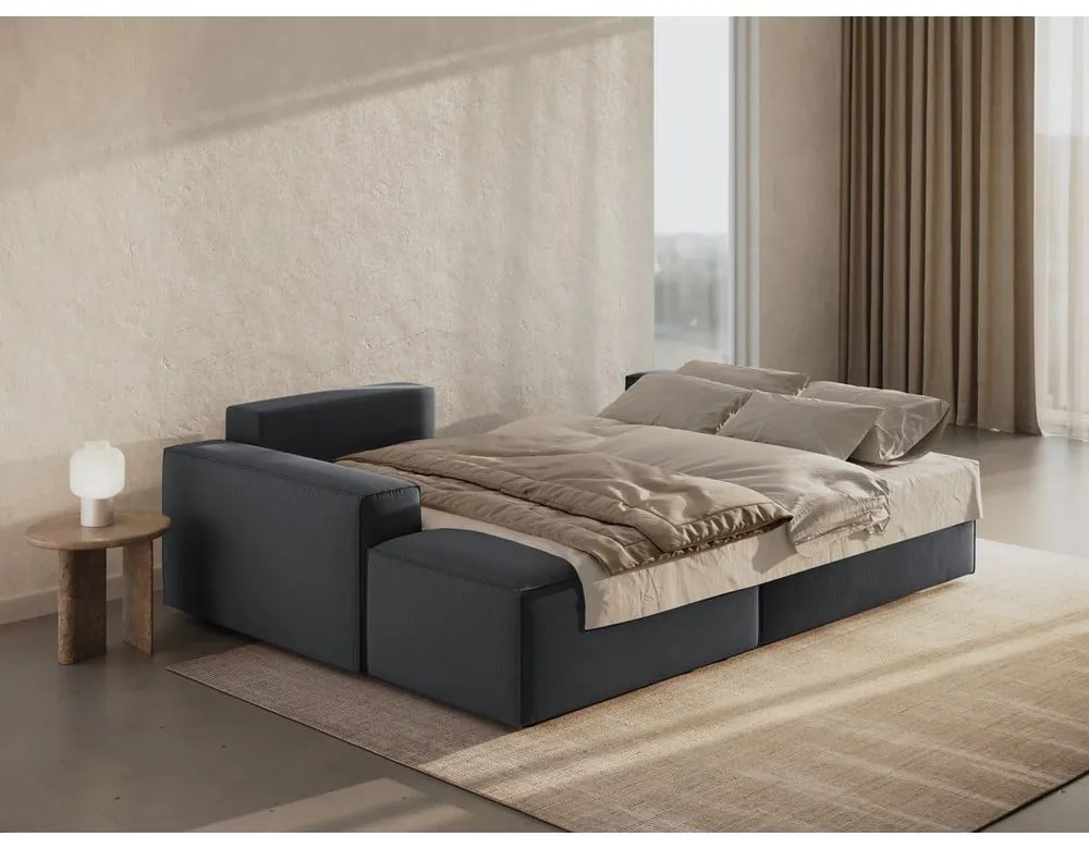 Divano letto angolare grigio scuro (angolo sinistro) Jodie - Micadoni Home