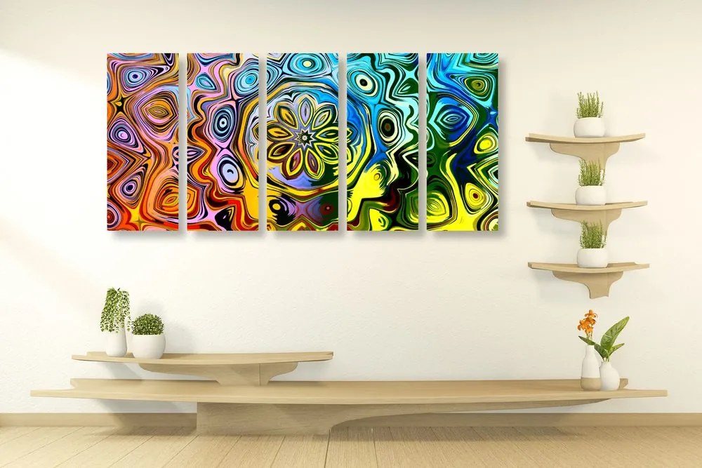 Quadri 5 pezzi – Arte colorata creativa