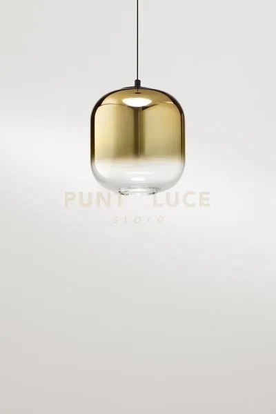 Solo vetro borosilicato oro specchiato sfumato hunter d.14cm h.15cm