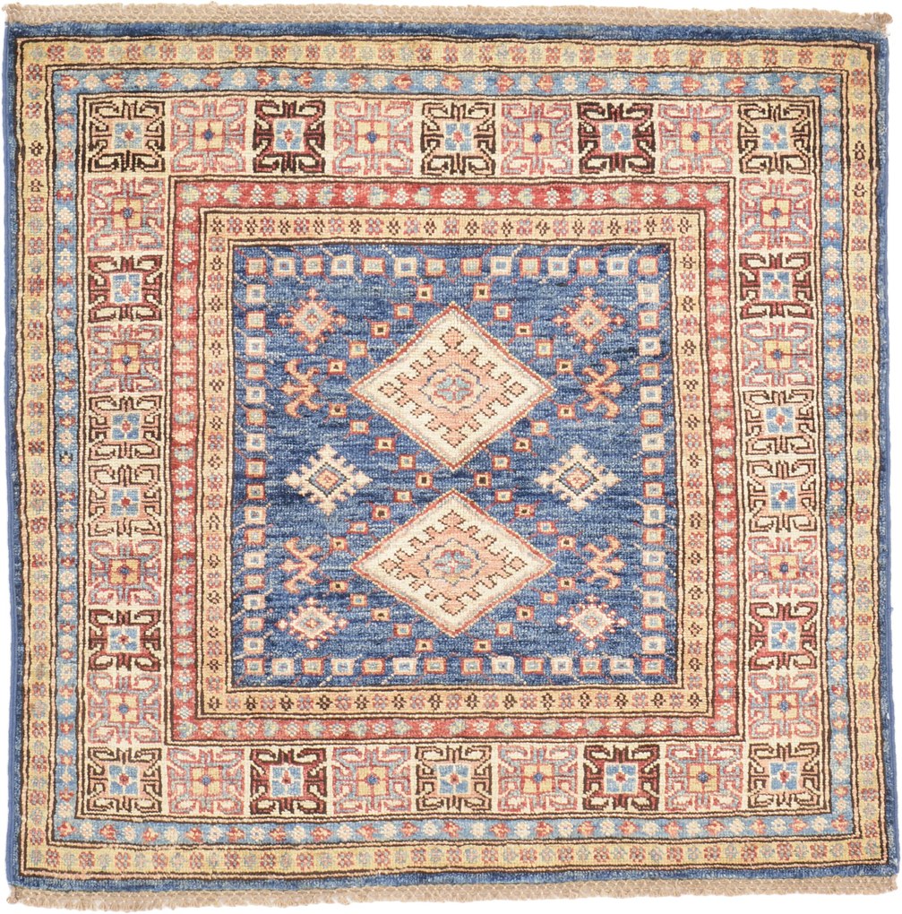 Kazak Tappeto orientale 100x100 (Pakistan) Annodato A Mano