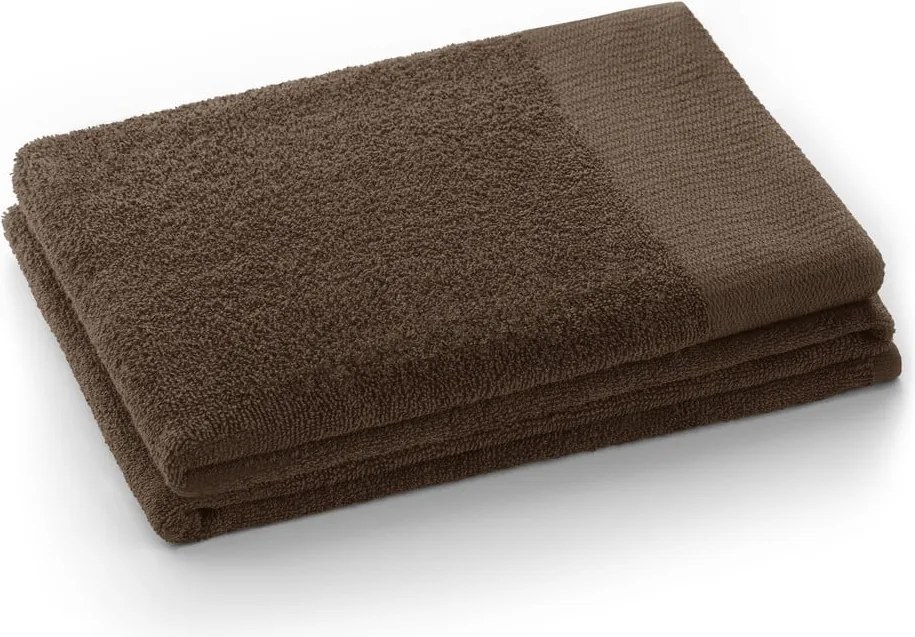 Asciugamano tipo terry marrone in cotone 70x140 cm Amari – Restilo