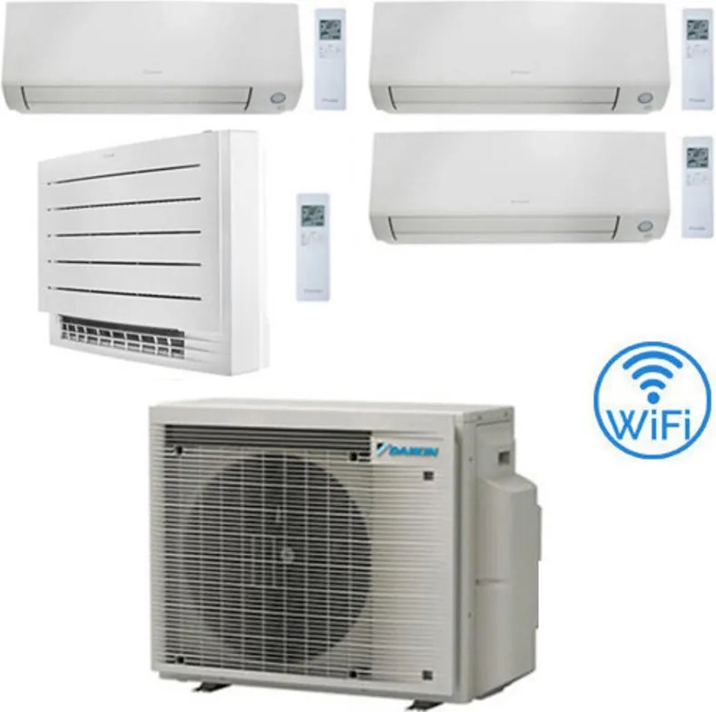 Climatizzatore GARANZIA ITALIA Daikin Perfera All Seasons + Console Pavimento Wifi Quadri Split Inverter 7000 + 9000 + 12000 + 15000 BTU con U.E.