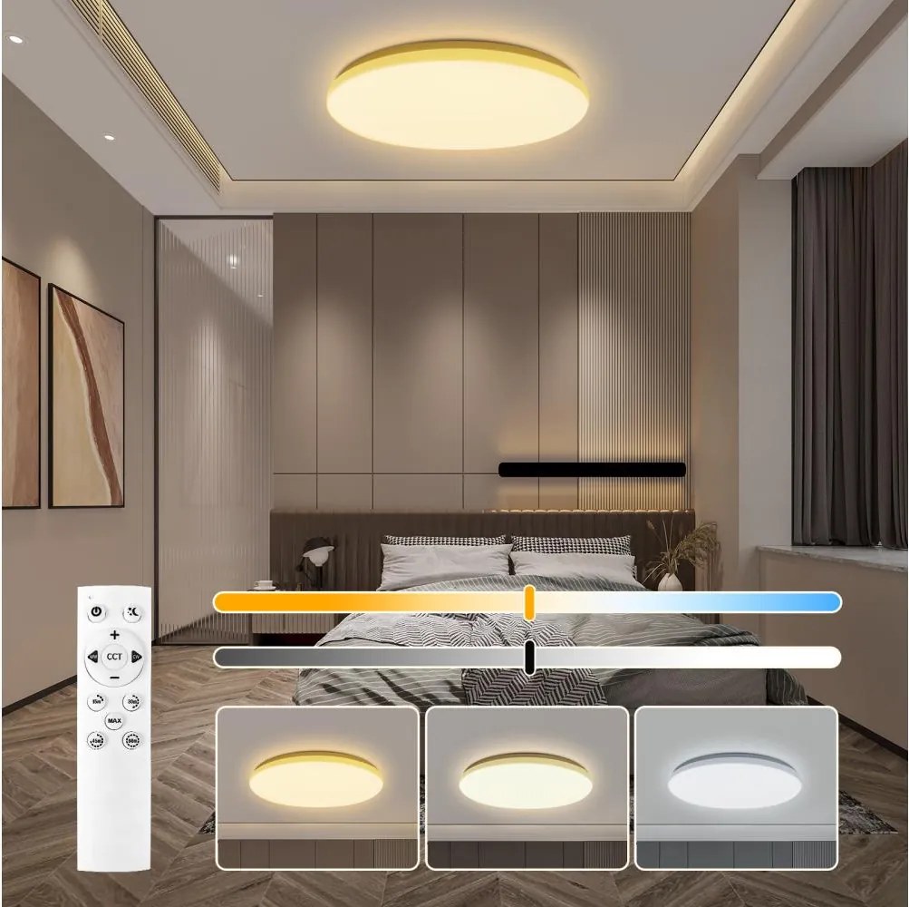 Brilagi - Plafoniera LED dimmerabile MILKY WAY LED/36W/230V 3000-6500K +telecomando