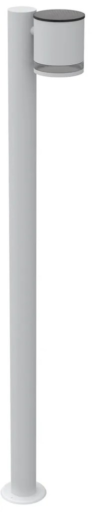 Paletto da Giardino Solare Bianco da 100cm IP54 in Alluminio Colore Bianco Naturale 4.000K