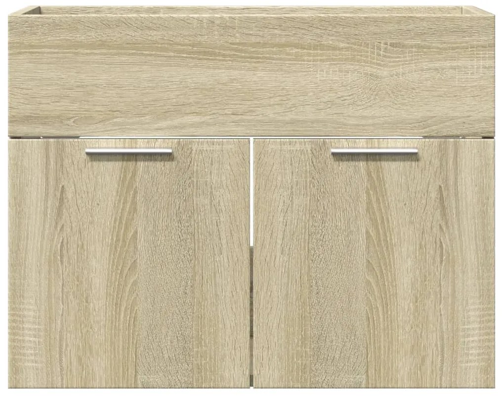 Mobile sottolavabo rovere sonoma 60x38,5x46cm legno multistrato