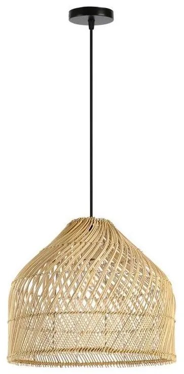 Immax 08264L - Lampadario a sospensione con filo PELO 1xE27/40W/230V diametro 40 cm rattan