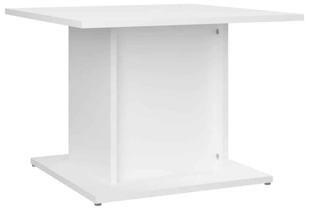 Tavolino da salotto bianco 55,5x55,5x40 cm in truciolato