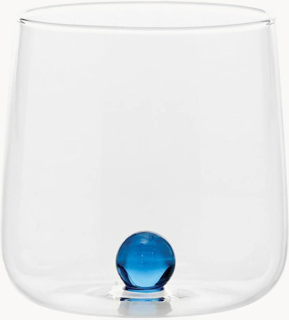 Set di 6 bicchieri in vetro borosilicato fatti a mano Bilia