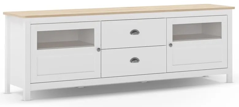 Mobile TV in pino bianco 180x59 cm Misti - Marckeric