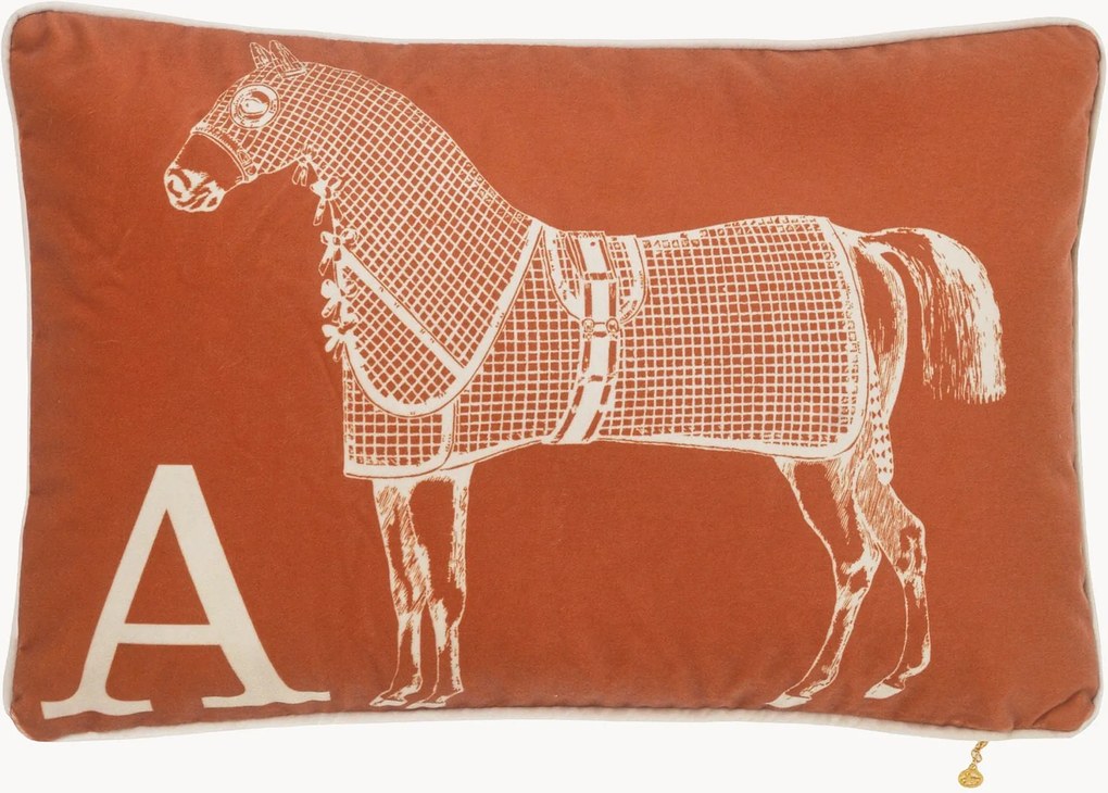 Cuscino in velluto Classic Horse