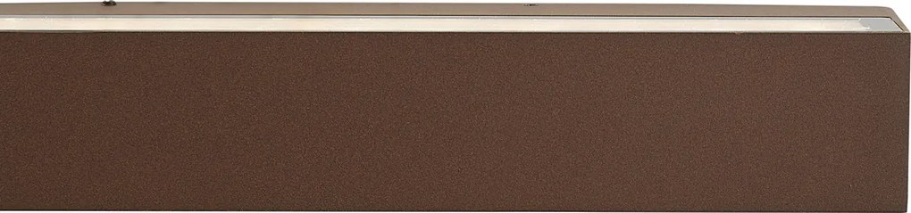Applique da esterno industriale marrone ruggine 38cm incl. LED IP65 - Hannah