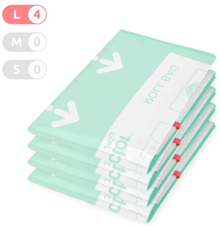 Sacchetti per il vuoto in set da 4 pezzi Roll Up L - Compactor